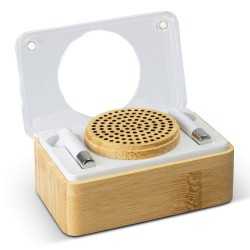 Wired & Bluetooth Speakers  - Bamboo Wireless Speaker & Earbud Set
