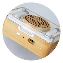 Wired & Bluetooth Speakers  - Bamboo Wireless Speaker & Earbud Set