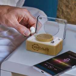 Wired & Bluetooth Speakers  - Bamboo Wireless Speaker & Earbud Set