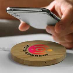 Phone & Tablet Chargers  - Vita Bamboo Wireless Charger - Round