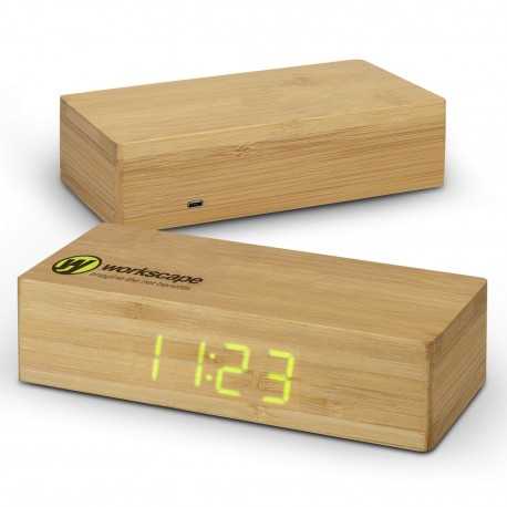 Phone & Tablet Chargers  - Bamboo Wireless Charging Clock