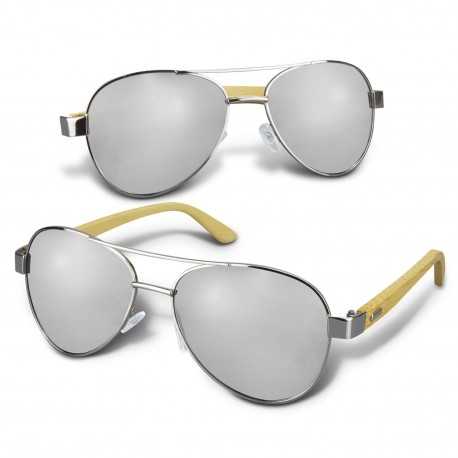 Wristbands  - Aviator Mirror Lens Sunglasses - Bamboo