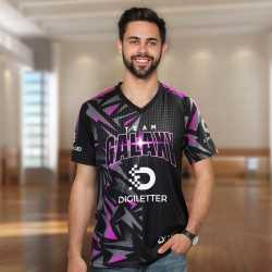 Sublimated Teamwear  - Custom Mens Sports V-Neck T- Shirt