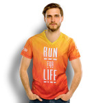 Sublimated Teamwear - Custom Mens Performance V-Neck T-Shirt