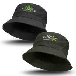 Wide Brim Hats  - Oilskin Bucket Hat
