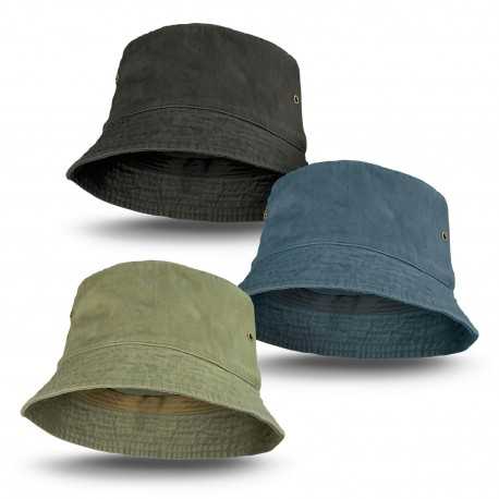 Wide Brim Hats  - Faded Bucket Hat