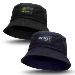Wide Brim Hats  - Bucket Hat with Patch
