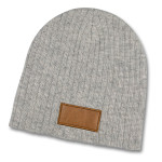 Beanies - Nebraska Heather Cable Knit Beanie With Patch