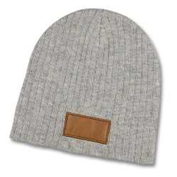 Beanies  - Nebraska Heather Cable Knit Beanie With Patch