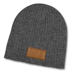 Beanies  - Nebraska Heather Cable Knit Beanie With Patch