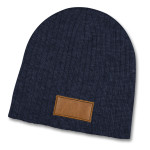 Beanies - Nebraska Heather Cable Knit Beanie With Patch