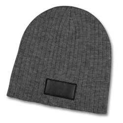 Beanies  - Nebraska Heather Cable Knit Beanie With Patch