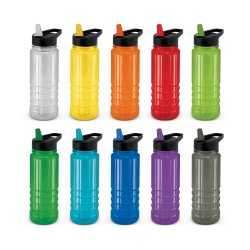 Drink Bottles - Plastic - Triton Bottle - Black Lid - 750ml