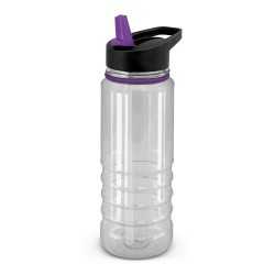 Drink Bottles - Plastic - Triton Elite Bottle - Clear and Black- 750ml