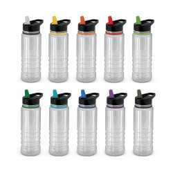 Drink Bottles - Plastic - Triton Elite Bottle - Clear and Black- 750ml