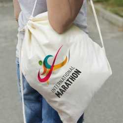 Drawstring Bags & Back Sacks - Cotton Drawstring Backpack