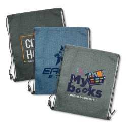 Drawstring Bags & Back Sacks  - Tampa Heather Drawstring Backpack