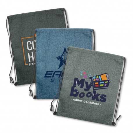 Drawstring Bags & Back Sacks  - Tampa Heather Drawstring Backpack