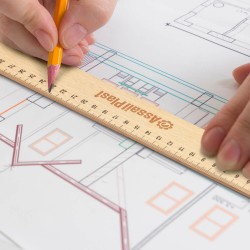 Rulers  - Wooden 30cm Ruler