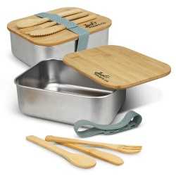 Homeware Products  - Stainless Steel Lunch Box with Cutlery