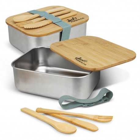 Homeware Products  - Stainless Steel Lunch Box with Cutlery