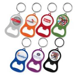 Metal Keyrings  - Chevron Bottle Opener Key Ring