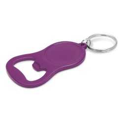 Metal Keyrings  - Chevron Bottle Opener Key Ring