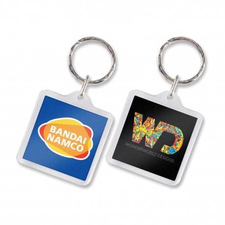 Printed Keyrings  - Lens Key Ring - Square