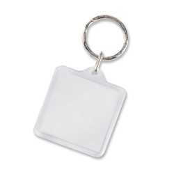 Printed Keyrings  - Lens Key Ring - Square