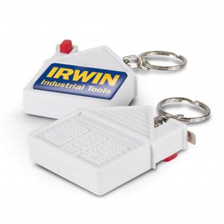 Printed Keyrings  - House Tape Measure Key Ring
