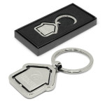 Metal Keyrings - Spinning House Metal Key Ring