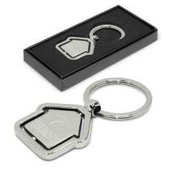 Metal Keyrings - Spinning House Metal Key Ring