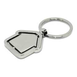 Metal Keyrings - Spinning House Metal Key Ring
