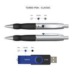 Metal Promotional Pens  - Turbo Gift Set