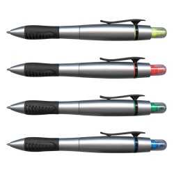 Plastic Promotional Pens  - Duo Pen with Highlighter