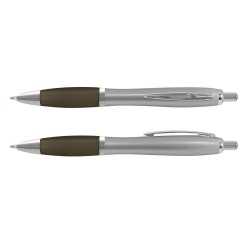 Plastic Promotional Pens  - Vistro Silver Barrel Plastic Pen