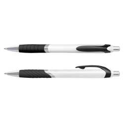 Plastic Promotional Pens  - Jet Coloured Barrel Plastic Pen