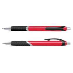 Plastic Promotional Pens  - Jet Coloured Barrel Plastic Pen