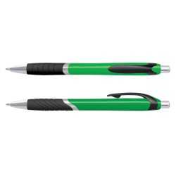 Plastic Promotional Pens  - Jet Coloured Barrel Plastic Pen