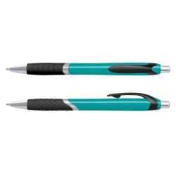 Plastic Promotional Pens  - Jet Coloured Barrel Plastic Pen