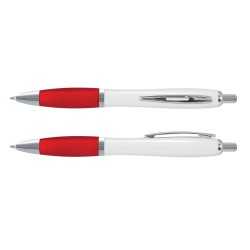 Plastic Promotional Pens  - Vistro Pen - White Barrel