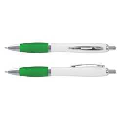 Plastic Promotional Pens  - Vistro Pen - White Barrel