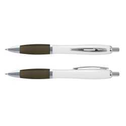 Plastic Promotional Pens  - Vistro Pen - White Barrel