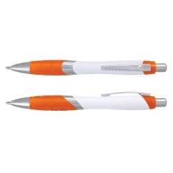 Plastic Promotional Pens  - Borg Pen - White Barrel