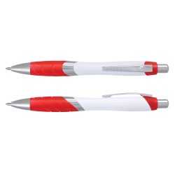 Plastic Promotional Pens  - Borg Pen - White Barrel
