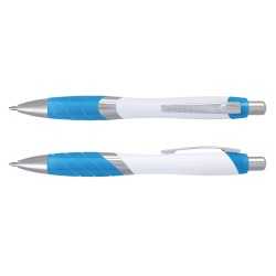 Plastic Promotional Pens  - Borg Pen - White Barrel