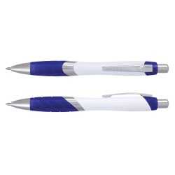 Plastic Promotional Pens  - Borg Pen - White Barrel