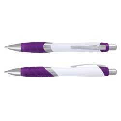 Plastic Promotional Pens  - Borg Pen - White Barrel