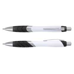 Plastic Promotional Pens  - Borg Pen - White Barrel
