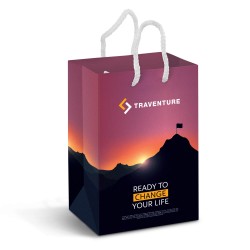 Paper Bags  - Small Laminated Paper Carry Bag - Full Colour